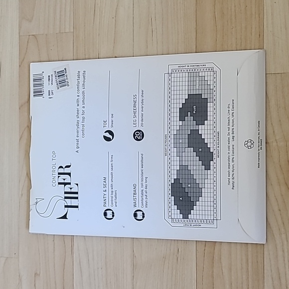 Nordstrom Everyday Sheer Pantyhose Stockings Control Top Light Beige Size B - Picture 2 of 5